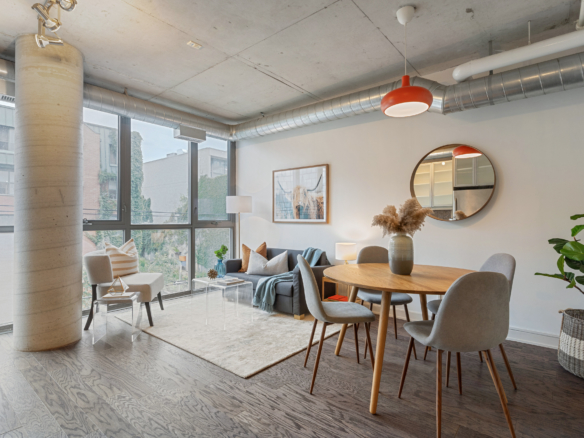 SOLD OVER ASKING – One Bedroom Soft Loft in Boutique Building – 302-533 Richmond St W, Toronto